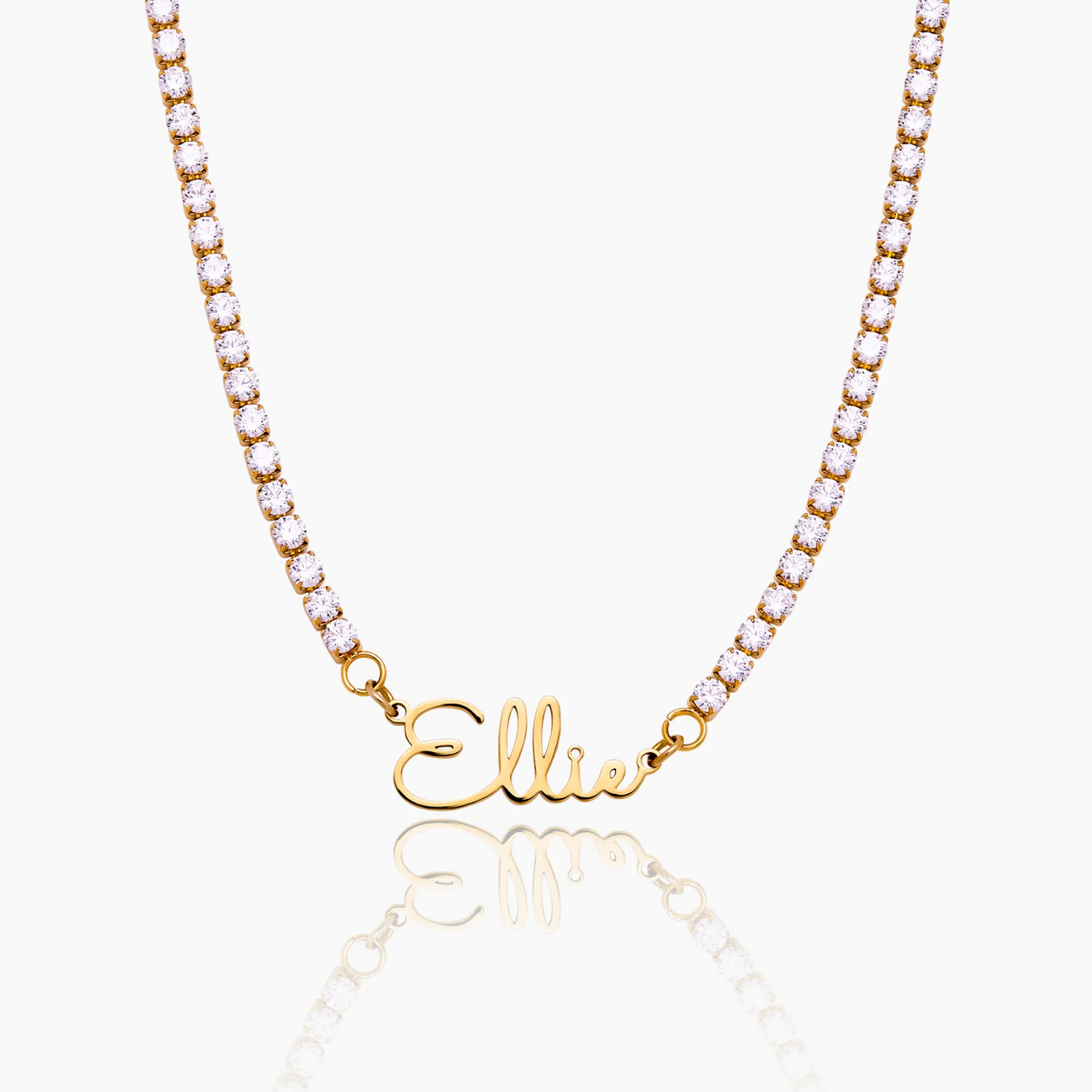 Personalized Signature Tennis Necklace