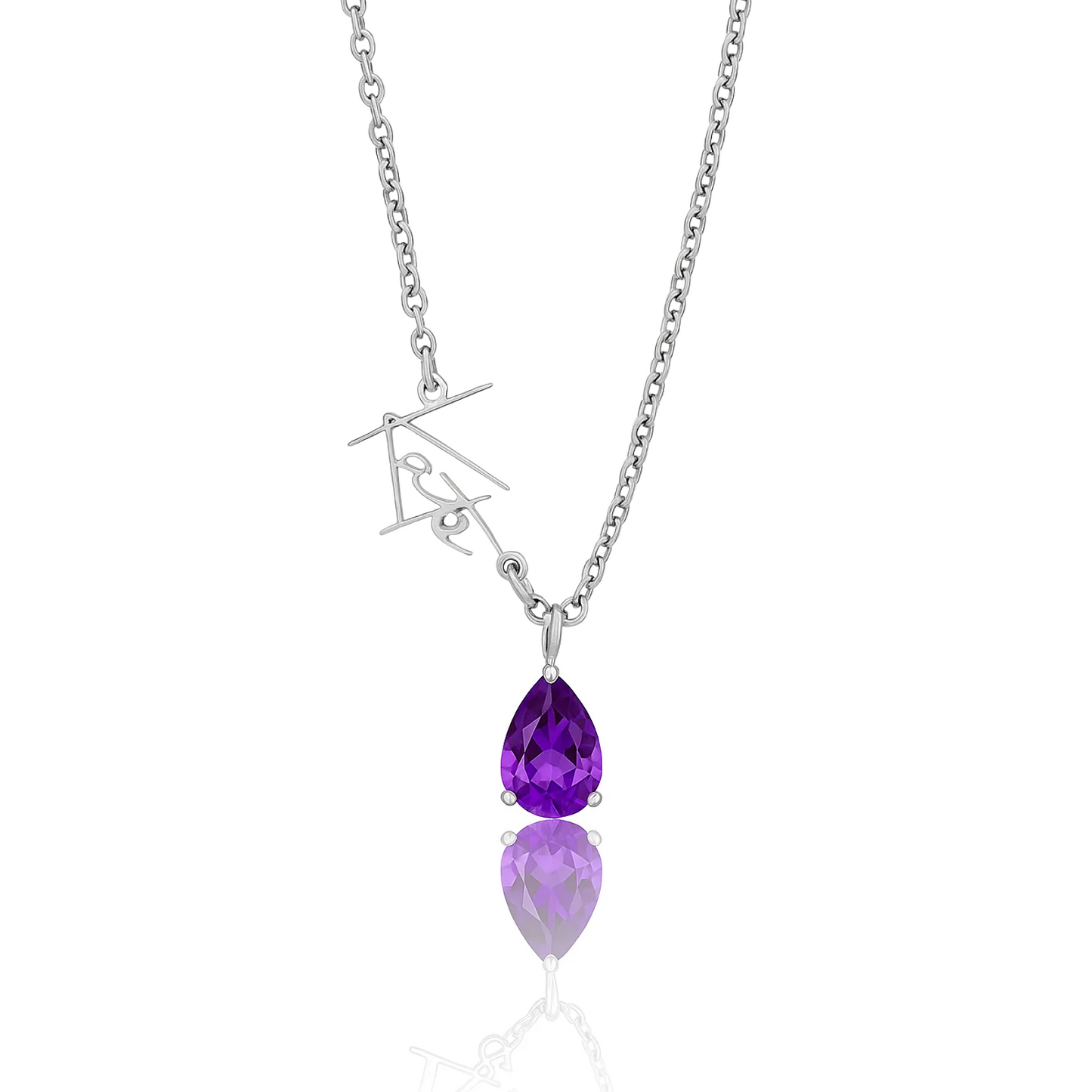 Signature Name and Birthstone Necklace