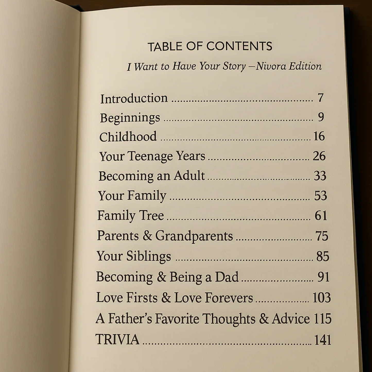 Dad, Tell Me Your Story