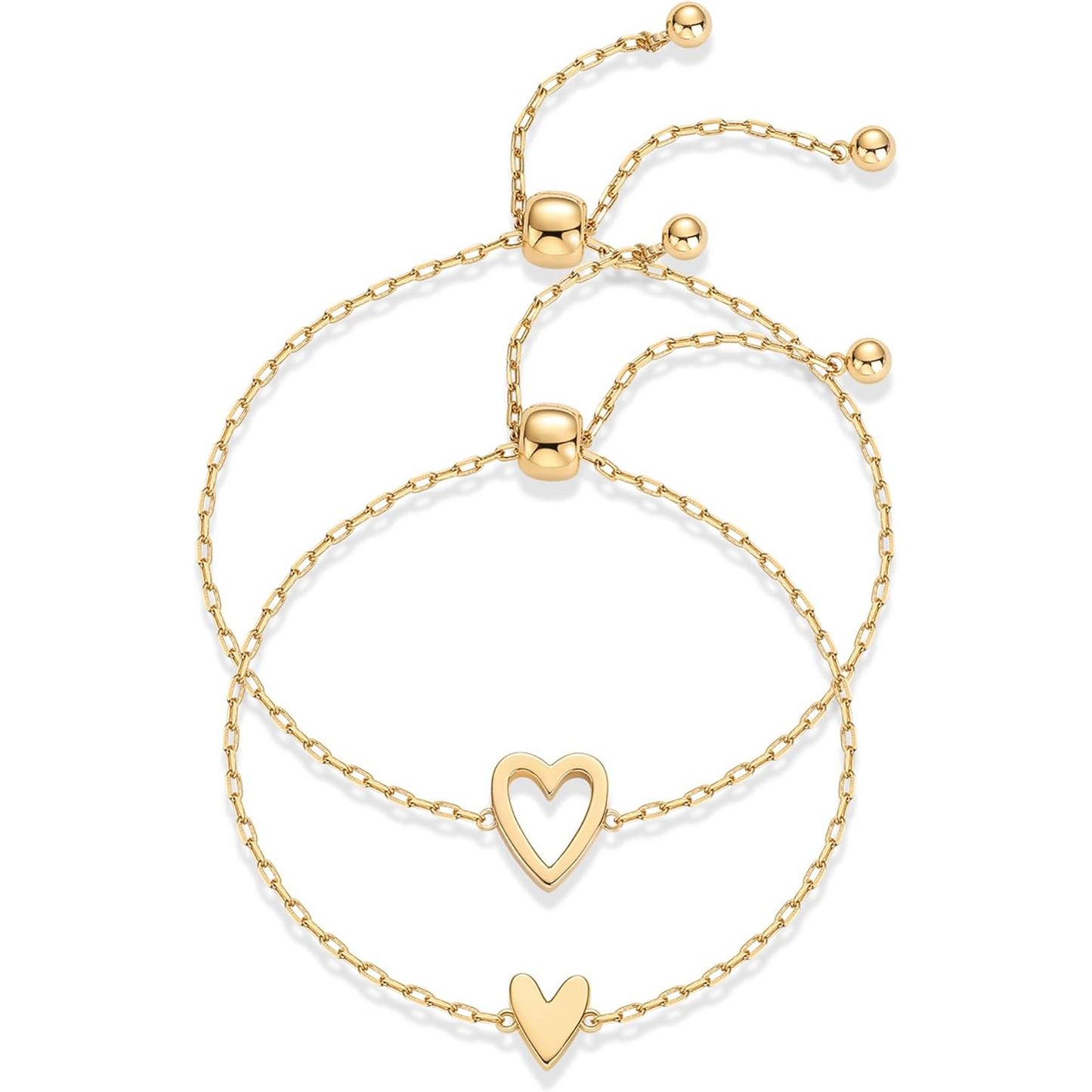 Shared Hearts Bracelet Set