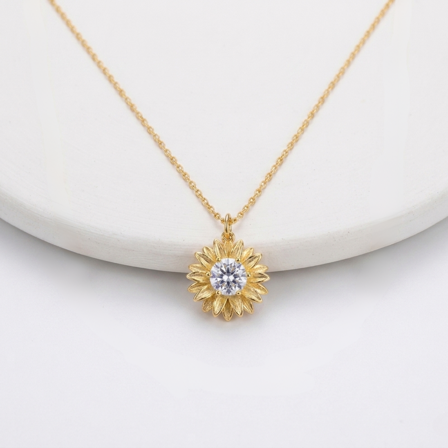 Sunflower Pendant Necklace