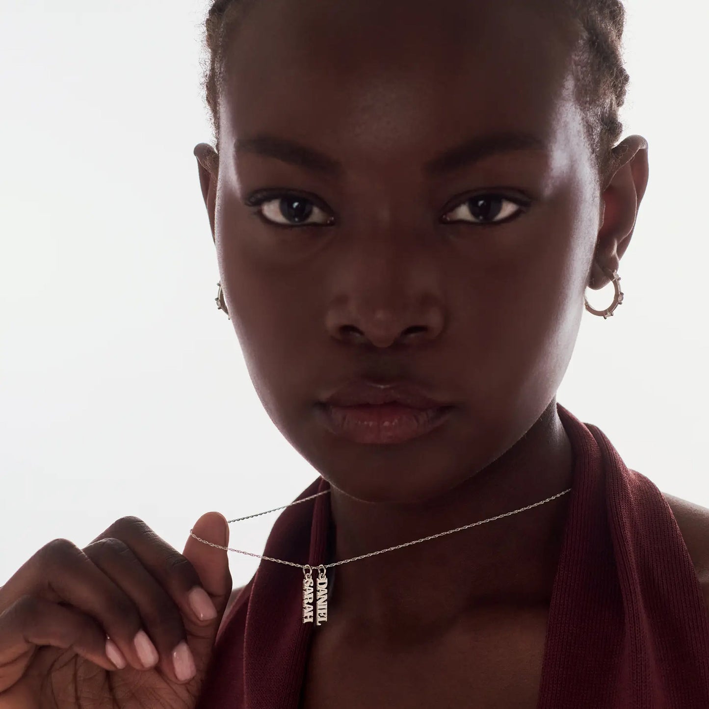 Vertical Name Necklace