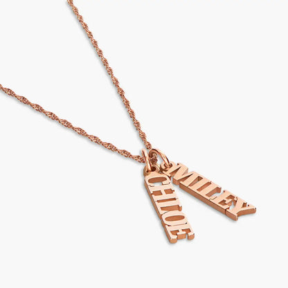 Vertical Name Necklace