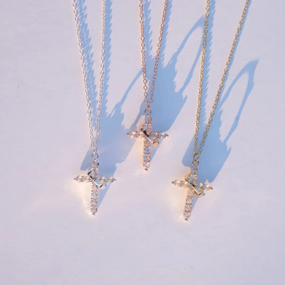 Crown Cross Faith Necklace