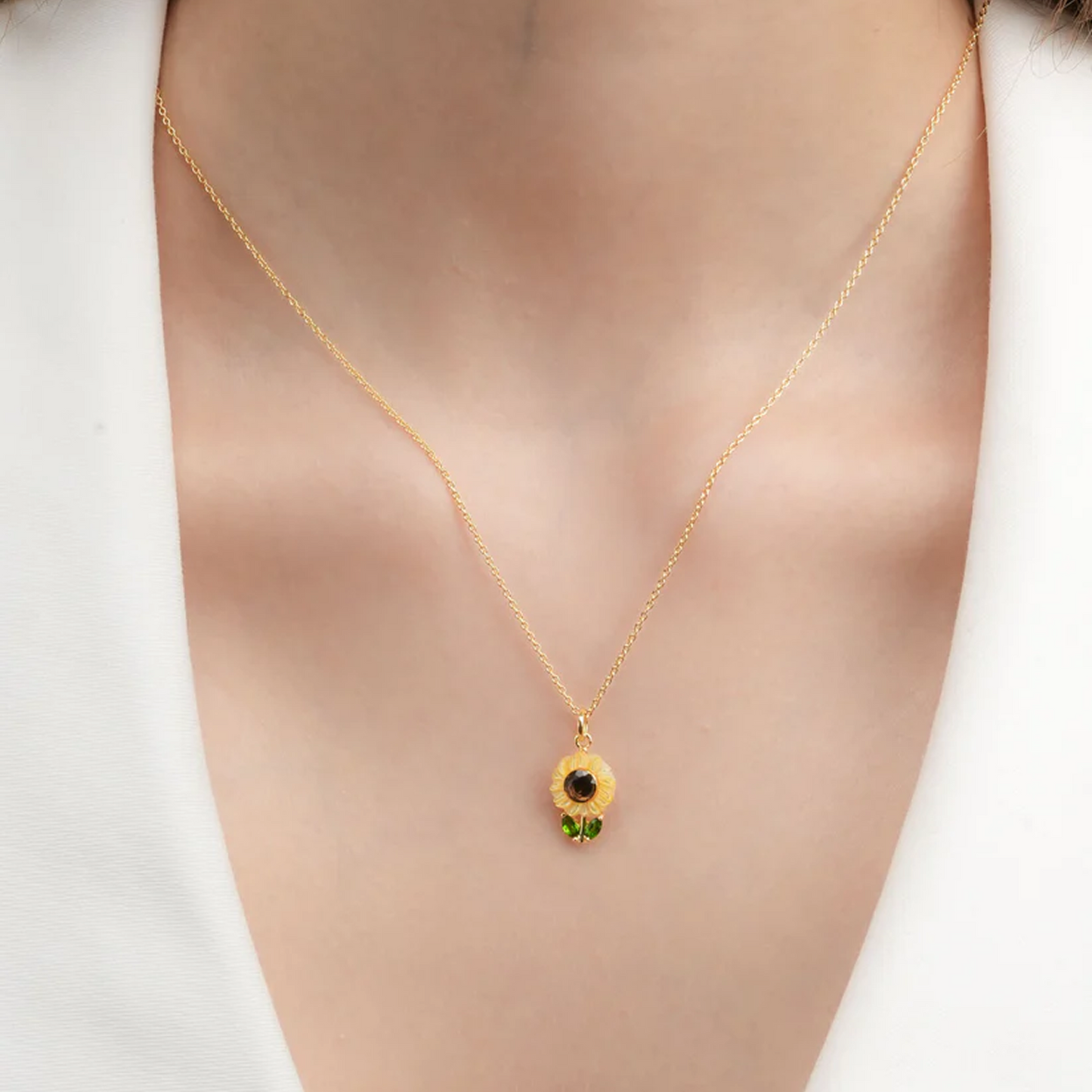 Blooming Sunflower Necklace