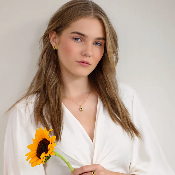 Blooming Sunflower Necklace
