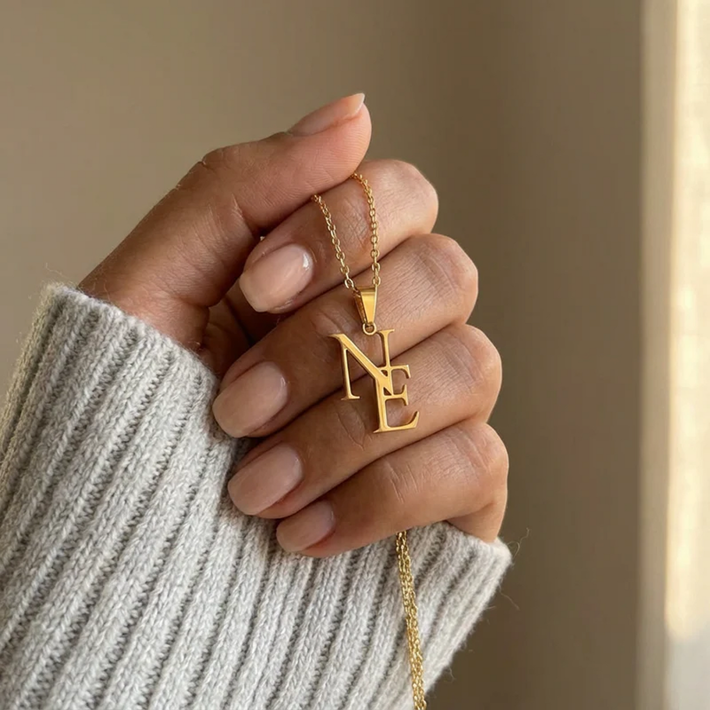 Linked Initials Necklace