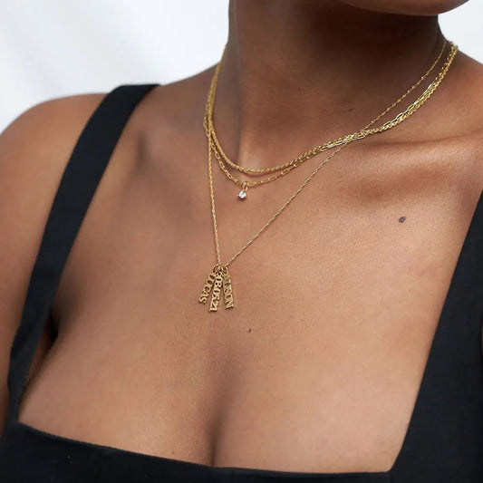 Vertical Name Necklace