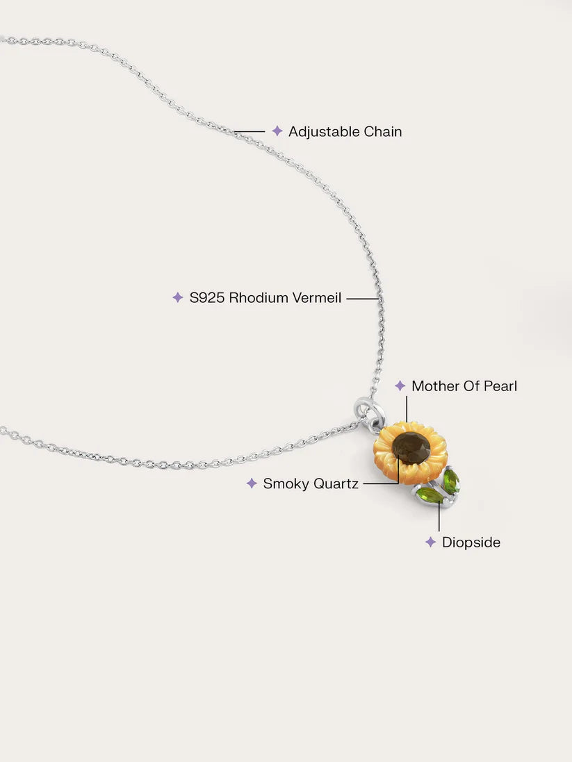 Blooming Sunflower Necklace